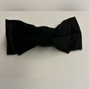 New French Clip Talbots Barrette Black Bow made in France